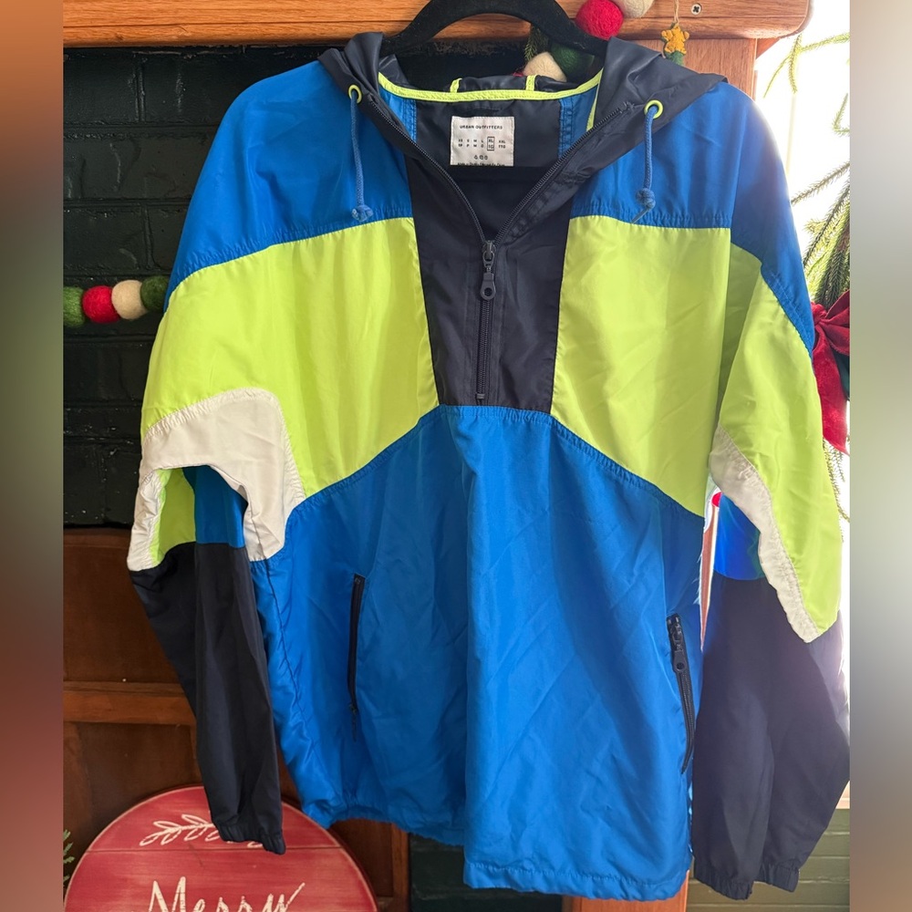 Urban Outfitters Blue and Green 1/4 Zip